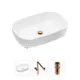 Накладная раковина Lavinia Boho Bathroom Sink 21520051 фарфор 54 см с донным клапаном и металлическим сифоном