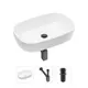 Накладная раковина Lavinia Boho Bathroom Sink 21520017 фарфор 54 см с донным клапаном и металлическим сифоном