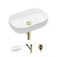 Накладная раковина Lavinia Boho Bathroom Sink Slim 21520084 фарфор 54 см с донным клапаном и металлическим сифоном