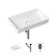 Накладная раковина Lavinia Boho Bathroom Sink Slim 21520134 фарфор 55 см с донным клапаном и металлическим сифоном