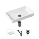 Накладная раковина Lavinia Boho Bathroom Sink Slim 21520126 фарфор 55 см с донным клапаном и металлическим сифоном