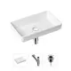 Накладная раковина Lavinia Boho Bathroom Sink Slim 21520112 фарфор 55 см с донным клапаном и металлическим сифоном