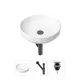 Накладная раковина Lavinia Boho Bathroom Sink Slim 21520200 фарфор 40 см с донным клапаном и металлическим сифоном
