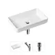 Накладная раковина Lavinia Boho Bathroom Sink Slim 21520111 фарфор 55 см с донным клапаном и металлическим сифоном