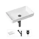 Накладная раковина Lavinia Boho Bathroom Sink Slim 21520146 фарфор 55 см с донным клапаном и металлическим сифоном