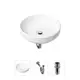 Накладная раковина Lavinia Boho Bathroom Sink Slim 21520163 фарфор 40 см с донным клапаном и металлическим сифоном