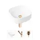 Накладная раковина Lavinia Boho Bathroom Sink Slim 21520238 фарфор 40 см с донным клапаном и металлическим сифоном