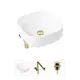 Накладная раковина Lavinia Boho Bathroom Sink Slim 21520266 фарфор 40 см с донным клапаном и металлическим сифоном