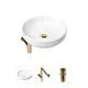 Накладная раковина Lavinia Boho Bathroom Sink Slim 21520211 фарфор 40 см с донным клапаном и металлическим сифоном