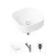Накладная раковина Lavinia Boho Bathroom Sink Slim 21520220 фарфор 40 см с донным клапаном и металлическим сифоном