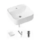 Накладная раковина Lavinia Boho Bathroom Sink Slim 21520285 фарфор 42 см с донным клапаном и металлическим сифоном