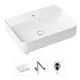 Накладная раковина Lavinia Boho Bathroom Sink Slim 21520370 фарфор 60 см с донным клапаном и металлическим сифоном