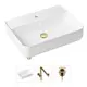 Накладная раковина Lavinia Boho Bathroom Sink Slim 21520374 фарфор 60 см с донным клапаном и металлическим сифоном