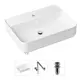 Накладная раковина Lavinia Boho Bathroom Sink Slim 21520369 фарфор 60 см с донным клапаном и металлическим сифоном