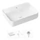 Накладная раковина Lavinia Boho Bathroom Sink Slim 21520378 фарфор 60 см с донным клапаном и металлическим сифоном