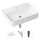 Накладная раковина Lavinia Boho Bathroom Sink Slim 21520329 фарфор 60 см с донным клапаном и металлическим сифоном