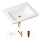 Врезная раковина Lavinia Boho Bathroom Sink 21520399 фарфор 60 см с донным клапаном и металлическим сифоном