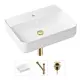 Накладная раковина Lavinia Boho Bathroom Sink Slim 21520334 фарфор 60 см с донным клапаном и металлическим сифоном