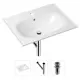 Врезная раковина Lavinia Boho Bathroom Sink 21520457 фарфор 60 см с донным клапаном и металлическим сифоном