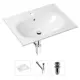 Врезная раковина Lavinia Boho Bathroom Sink 21520447 фарфор 60 см с донным клапаном и металлическим сифоном