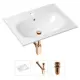 Врезная раковина Lavinia Boho Bathroom Sink 21520453 фарфор 60 см с донным клапаном и металлическим сифоном
