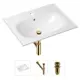 Врезная раковина Lavinia Boho Bathroom Sink 21520471 фарфор 60 см с донным клапаном и металлическим сифоном