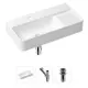 Накладная раковина Lavinia Boho Bathroom Sink Slim 21520490 фарфор 60 см с донным клапаном и металлическим сифоном