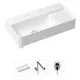 Накладная раковина Lavinia Boho Bathroom Sink Slim 21520533 фарфор 60 см с донным клапаном и металлическим сифоном