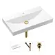 Врезная раковина Lavinia Boho Bathroom Sink 21520625 фарфор 80 см с донным клапаном и металлическим сифоном