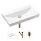 Врезная раковина Lavinia Boho Bathroom Sink 21520627 фарфор 80 см с донным клапаном и металлическим сифоном