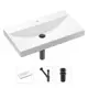Врезная раковина Lavinia Boho Bathroom Sink 21520602 фарфор 80 см с донным клапаном и металлическим сифоном