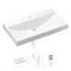 Врезная раковина Lavinia Boho Bathroom Sink 21520618 фарфор 80 см с донным клапаном и металлическим сифоном