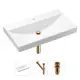 Врезная раковина Lavinia Boho Bathroom Sink 21520636 фарфор 80 см с донным клапаном и металлическим сифоном