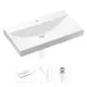 Врезная раковина Lavinia Boho Bathroom Sink 21520638 фарфор 80 см с донным клапаном и металлическим сифоном