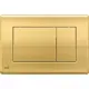 Панель смыва Alcaplast Basic M275 цвет жёлтый золотой