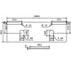 Столешница в ванную Belbagno EK-140-2-BL 140.4x46.2см МДФ цвет белый
