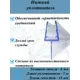 Нижний силиконовый уплотнитель для стекла душевой кабины 6 мм длина 1 метр UPL 5107-6