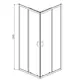 Душевая перегородка Azario AZND11421000Black 200x200см черный профиль