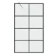 Душевой уголок Grossman GR-10580BLACK прямоугольник 80x0.6см черный профиль эффект стекла прозрачный