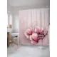 Шторка для ванной комнаты JoyArty sc_68113 200x180см цвет розовый