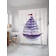 Шторка для ванной комнаты JoyArty sc_63738 200x180см цвет фиолетовый