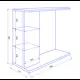 Шкаф зеркальный подвесной Loranto CS00046147 80x74.5см цвет белый