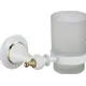 Стакан для зубных щеток Savol S-06958W латунь цвет белый