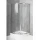 Душевой уголок Belbagno DUE-R-2-90-C-Cr 1/4 круга 90x90см серебро профиль эффект стекла прозрачный