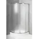 Душевой уголок Belbagno DUE-R-2-90-P-Cr 1/4 круга 90x90см серебро профиль эффект стекла рифленый