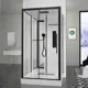 Душевая кабина Black & white 8028000 низкий поддон 90x115см