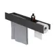 Полка для ванной Flow Skyline Trio Fl-sky-tr70пптб-ч 76x19см цвет черный матовый