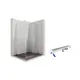 Душевой уголок Ambassador 12011107R-ST3 прямоугольник 80x120см хромированный профиль эффект стекла прозрачный