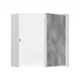 Короб настенный Hansgrohe XtraStoris Rock 300x300x140 мм с дверью для облицовки плиткой цвет белый матовый