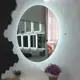 Зеркало для ванной Alfa mirrors Na-9Ah с подсветкой 90x90см